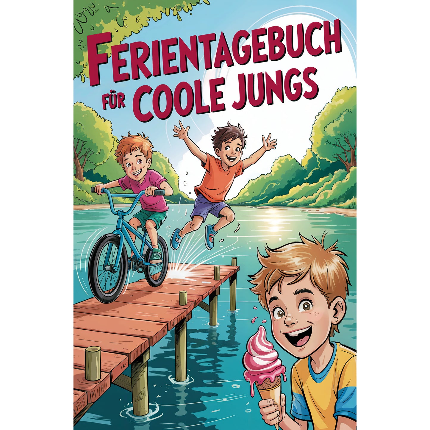 Ferientagebuch für coole Jungs - Mit Bucket-List und Freundebuch