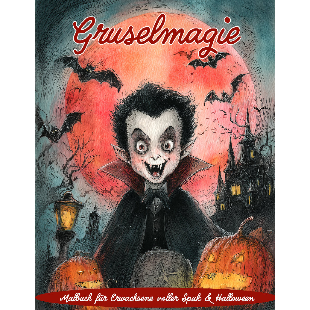 Gruselmagie - Halloween Malbuch für Erwachsene - PDF-Download