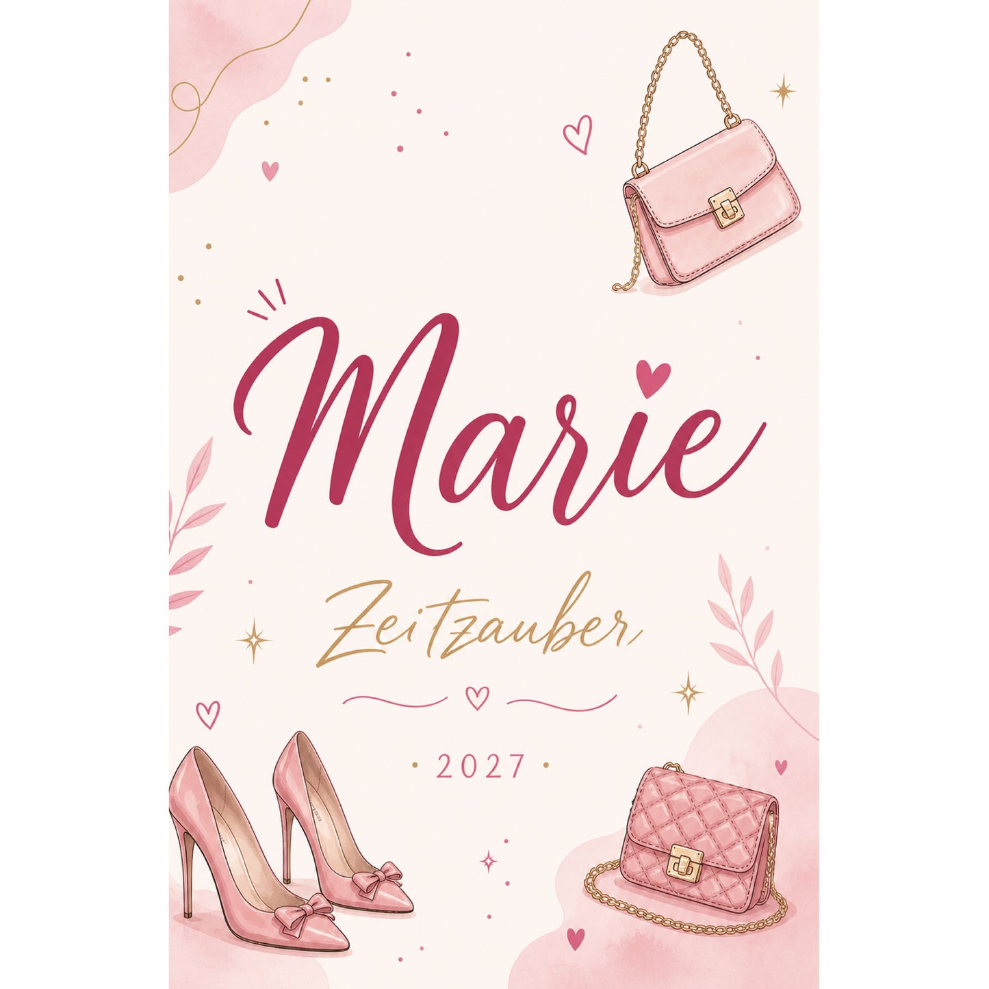 Marie Kalender 2027 - s-w Wochenplaner, Tagebuch, für Frauen