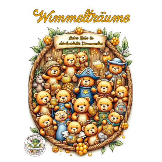 Wimmelträume - Malbuch für Erwachsene