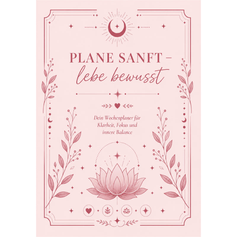Plane sanft - lebe bewusst Wochenplaner - Download PDF
