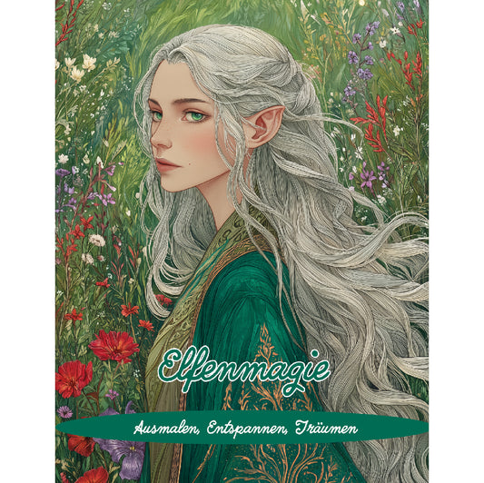 Elfenmagie - Elfen Malbuch für Erwachsene - PDF-Download