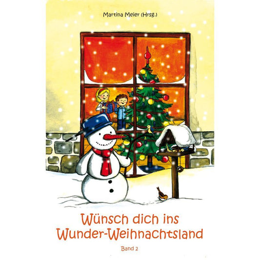 Schneemann und Weihnachtsbaum