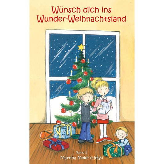 Kinder vorm Weihnachtsbaum