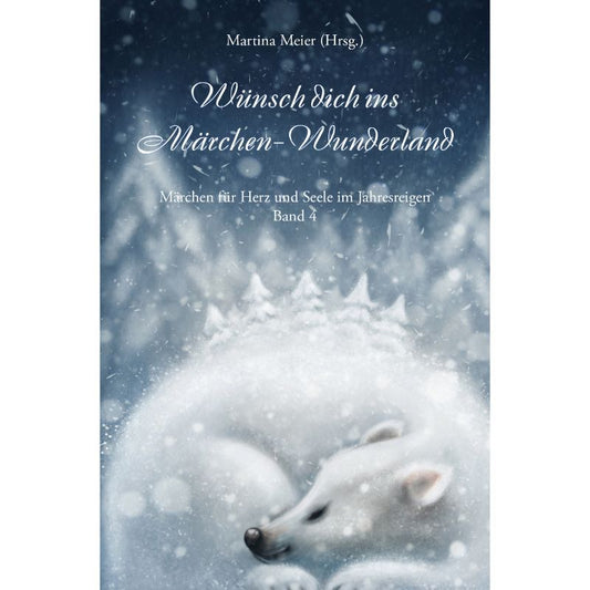 Eisbär im Schnee schlafend