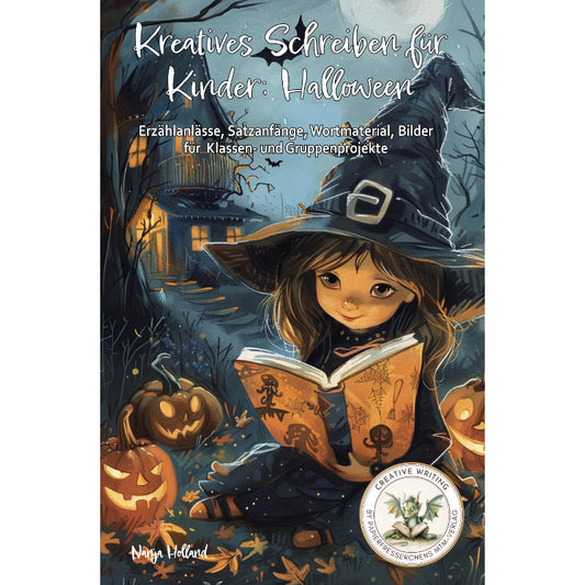 Hexe in Halloweennacht