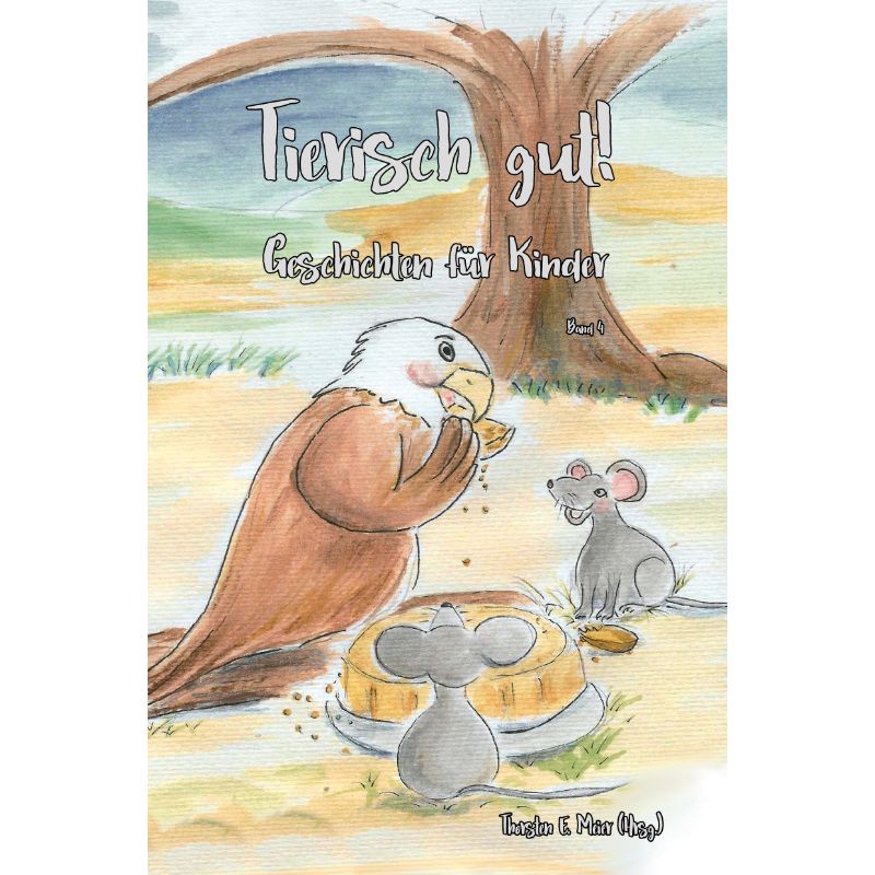 Ein Adler und zwei Mäuse - Buntstiftbild Cover