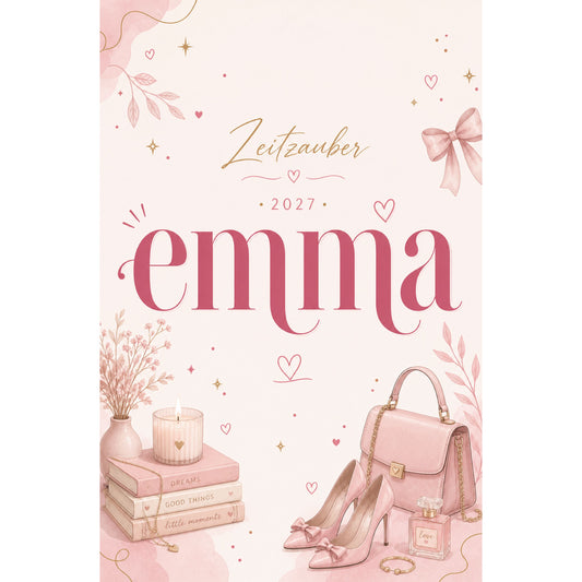 Emma Kalender 2027 - s-w Wochenplaner, Tagebuch, für Frauen