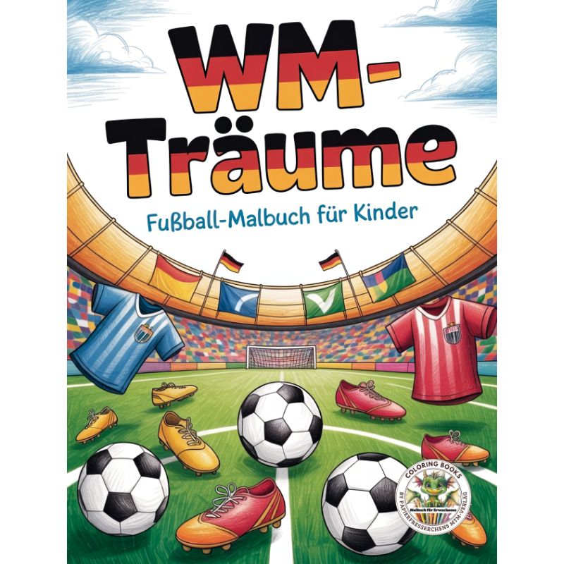 WM-Träume - Fußball-Malbuch für Kinder ab 8 Jahren - PDF Download