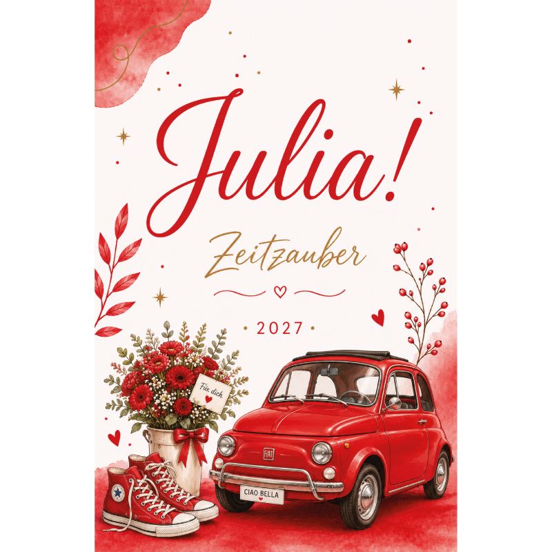 Julia Kalender 2027 - Wochenplaner, Tagebuch, für Frauen