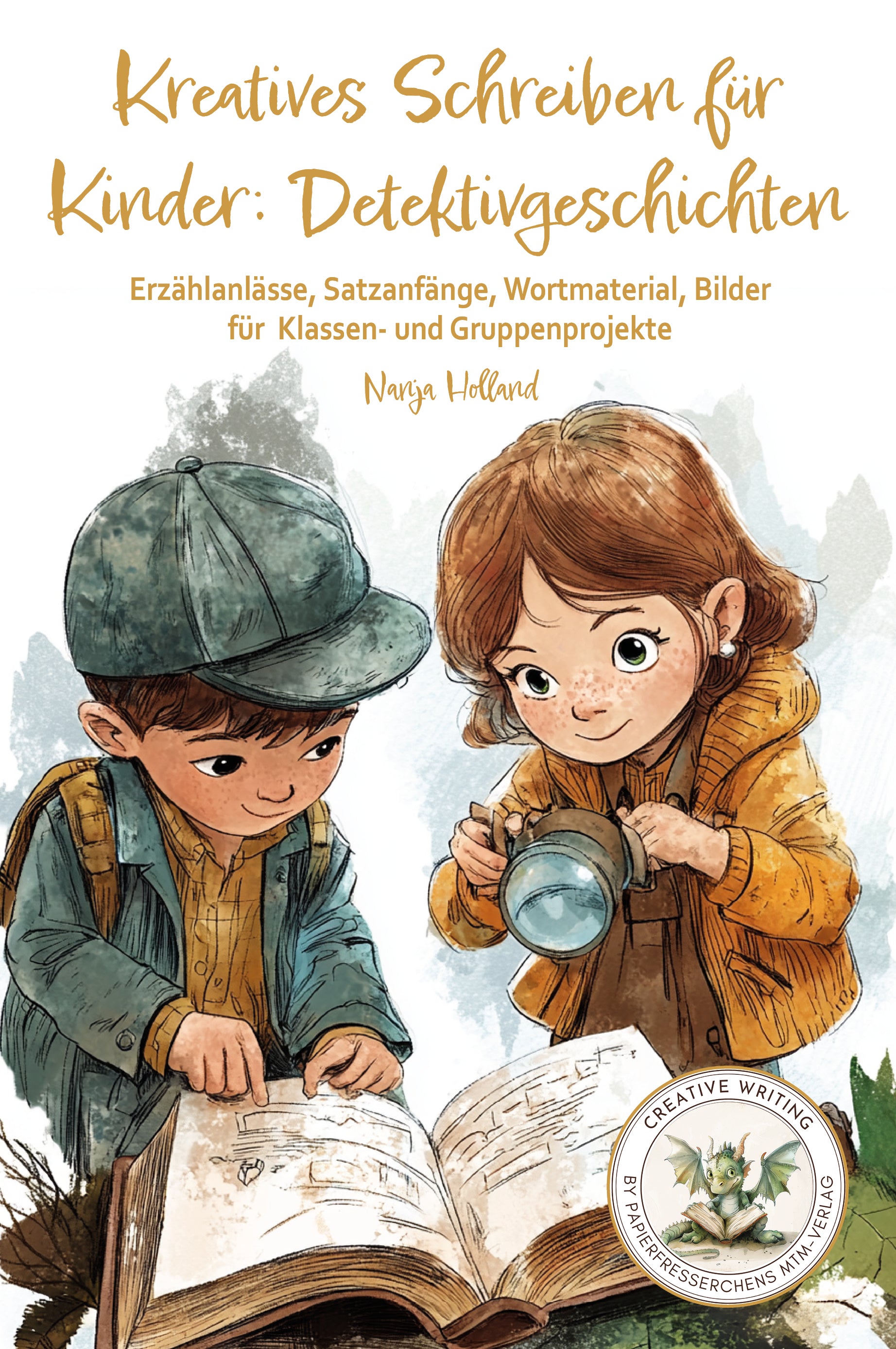 Kreatives Schreiben, Cover, kleine Detektive