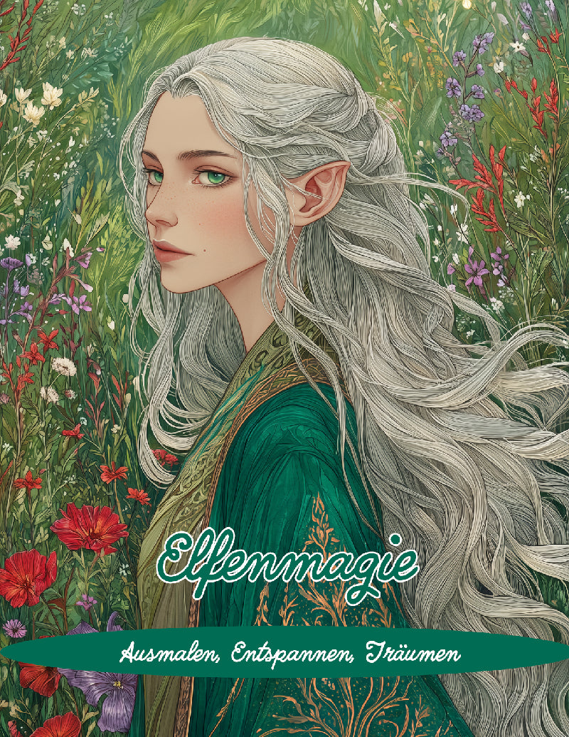 Elfenmagie - Elfen Malbuch für Erwachsene - PDF-Download